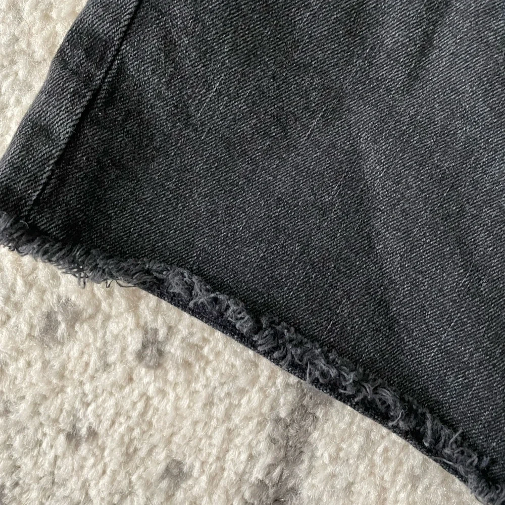 j. crew factory - long denim short in washed black